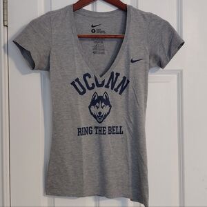 Nike Gray Uconn Huskies Slim Fit T-Shirt, Size S